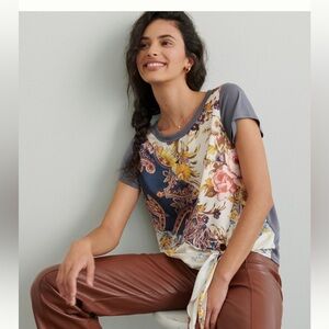 Tiny Jodie Tie-Front Tee from Anthropologie small